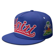 Haiti Flat Brimmed Cap Custom Name Number Logo Hip-hop Hat Nation Flag Country Haitian Republic College Print Photo Headgear