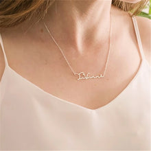 Custom Name Necklace Personalized Golden Choker Stainless Steel Necklaces For Women Man Customized Jewelry Couple Gift