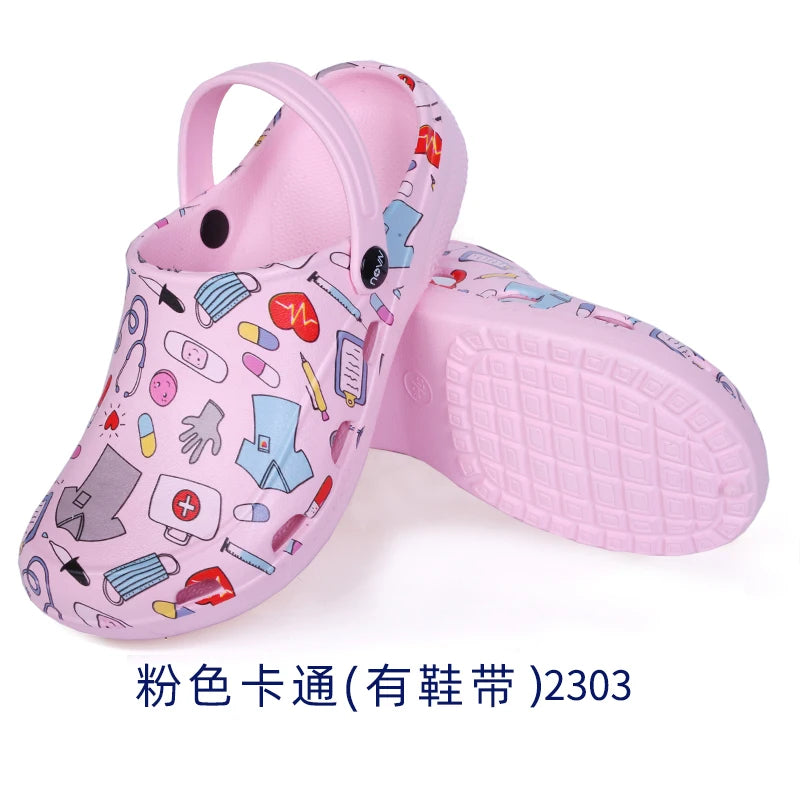 Medical Scrub Clogs Nurse Garden Shoes Arch Support House Slippers Sandals Breathable Slip On Indoor Outdoor Doctor Clogs X03