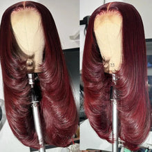 Highlight Black White Layered Lace Front Wig 13x4 Glueless