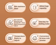 Portable Hot Water Boiler Brew Milk Tea Cup Electric Kettle Insulation Heating Temperaure Adjustable Health Pot Stew Slow Cooker