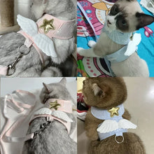 Angel Wing Vest Harness Leash Cat Dog Pet Supplies Personalized Necklace Accessories Harness Leash 4 Season