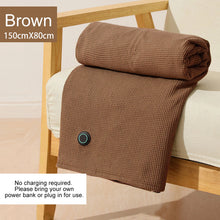Corded Heated Blanket USB Powered Soft Zipper Shawl Wrap 3 Temperature Adjustment Warm Heating Scarf for Indoor Outdoor