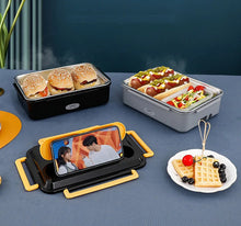 Car Home Dual Use Stainless Steel Electric Lunch Box Food Heater 12V 24V 110V 220V Workplace Picnic Heated Food Warmer Container