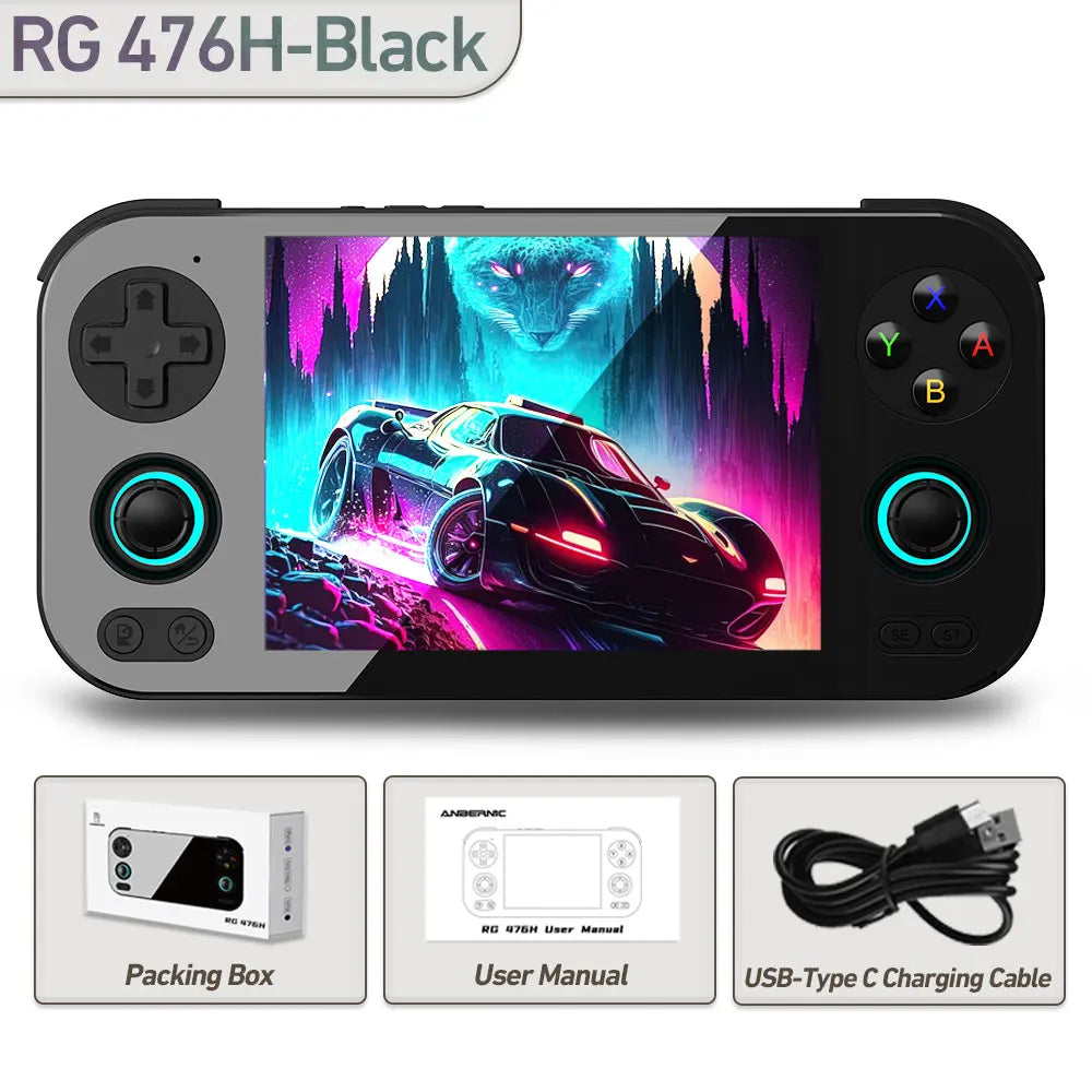 Anbernic RG476H Retro Game Console Android 13 Unisoc T820 RG 476H Handheld Game 4.7-inch LTPS Multi-Touch Screen Online Fighting