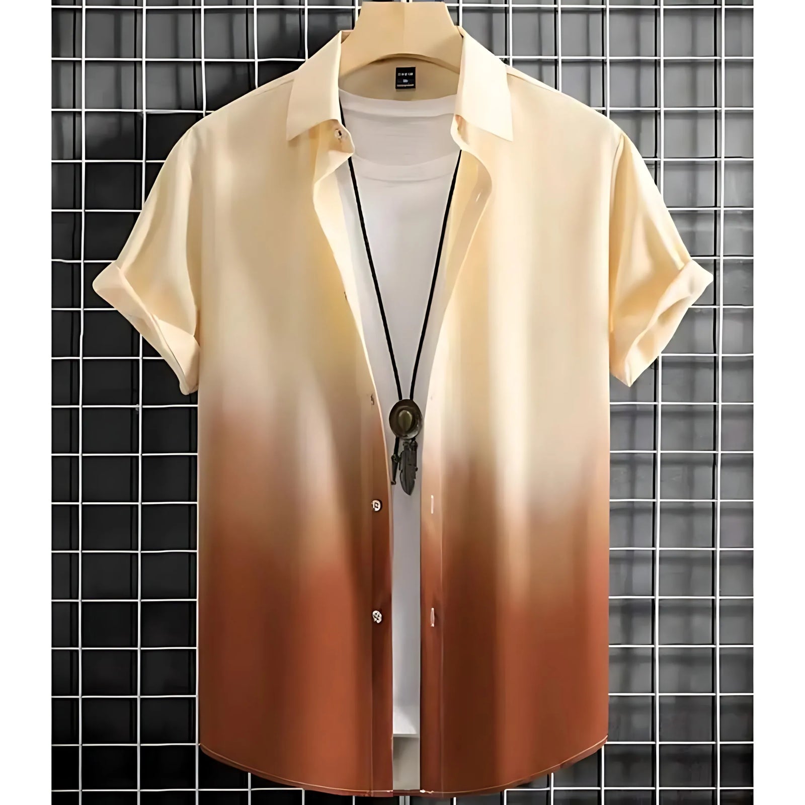 2026 Summer New Style Men's Short-Sleeved Shirt with 3D Pattern Printing for Street Casual Fashion Comfortable and Soft