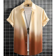 2026 Summer New Style Men's Short-Sleeved Shirt with 3D Pattern Printing for Street Casual Fashion Comfortable and Soft