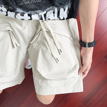 Summer High Street Bermuda Purple Cargo Shorts for Men Multi-pocket Sports Short Pants Casual Breathable Y2K Streetwear Shorts