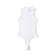 Womens Mock Neck Bodysuit Slim Sleeveless Tank Top Casual