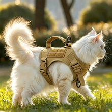 Tactical Cat Harness Vest Escape Proof Adjustable Military Cat Vest With Handle For Outdoor Walking Training