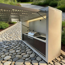 Smart Premium Waterproof Outdoor Mobile Kitchen with Storage for Bbq Camping and Outdoor Events Custom