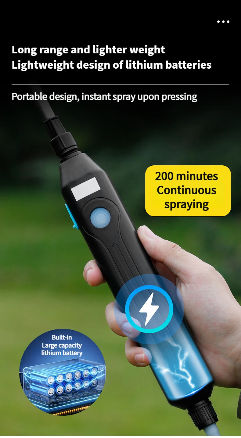 15L Multifunction Electric Sprayer, Adjustable Nozzle Garden Spray Tank For Watering, Cleaning, Pet Bathing with 3 Spray Heads