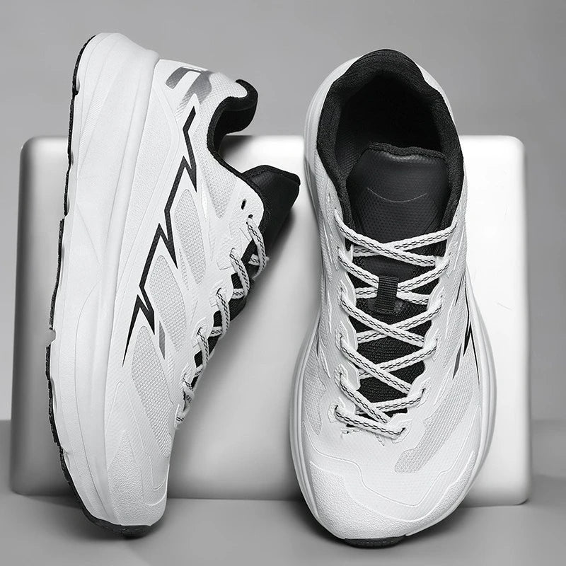 Men's Sneakers Wide Toe Running Shoes Outdoor Breathable Walking Shoes Platform Hiking Men Shoes Lace-up Non-slip Casual Shoe