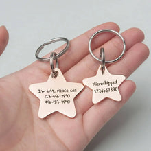 Personalized Engraved Pet ID Name Cat Dog Pet ID Anti-lost Tag Pendant for Cat Puppy Dog Collar Tag Keyring Bone Pet Accessories