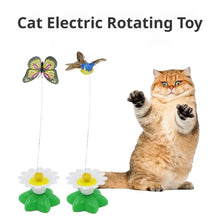 Interactive Cat Teaser Wand Toy - Automatic Rotating Electric Flying Butterfly Hummingbird, Indoor Kitten Exercise Play Toys