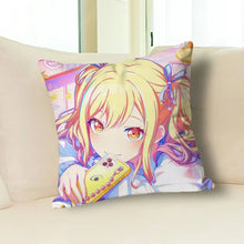 P-project Game sekai PJSK Various Sizes Square Pillow Case For Car Home Bedchamber Decor Custom Valentine gift
