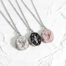Haiyufly Personalized Photo Locket Necklace for Women Cat Pet Heart Pendant Copper Alloy Jewelry Choker Chain Memorial Gift