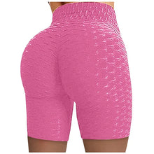 2026 Women's High Waist Bubble Sports Yoga Pants, Hip Lifting Slimming Elastic Five Point Shorts Outdoor Casual Shorts