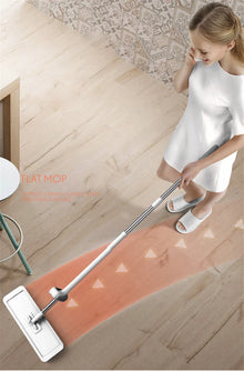 Magic Self-Cleaning Squeeze Mop Microfiber Spin And Go Flat Mop For Washing Floor Home Cleaning Tool Bathroom Accessories Set