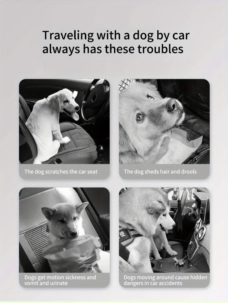 Durable Polyester Auto Trunk Mat for Pets - Non-Slip, Scratch-Resistant, Easy-Clean Mat for SUVs and Cars, Pet Safety Mat