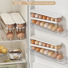 Boîte de rangement pour œufs à 4 niveaux, distributeur automatique à échelle pour réfrigérateur