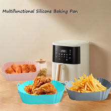 Doublures en silicone pour friteuse à air, gadgets de cuisine pour panier de friteuse à air, plateau de cuisson réutilisable, moule à pizza antiadhésif, accessoires de cuisine pour four