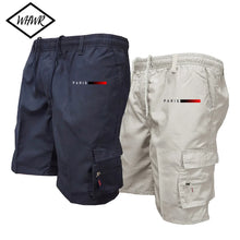 Men's Tactical Shorts Elastic Waist Cargo Work Shorts Men Outdoor Casual Street Style Jogging Shorts Loose Work Casual Shorts