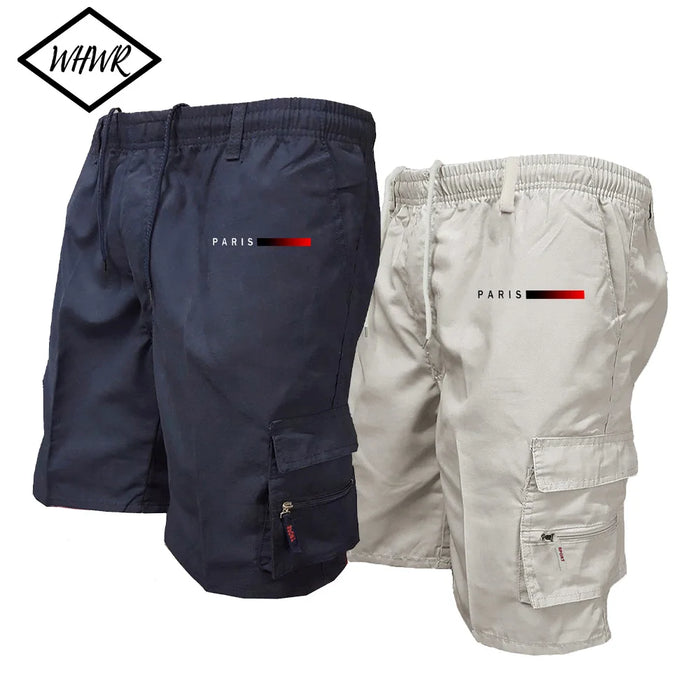 Shorts tactiques pour hommes, shorts cargo de travail à taille élastique, shorts de jogging décontractés pour l'extérieur, style urbain, shorts de travail décontractés et amples