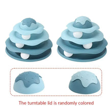 3-Layer Cat Turntable Toy Interactive Pet Cat Toy Tower Tracks Cat Toy Educational Play Indoor Cat Teaser Durable Polypropylene