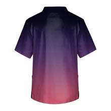 Men 's Nurse Uniforms Pet Shop Doctor Set Medical Dentist Overalls Summer Lab Workwear Short Sleeve Gradient Print Nursing Top