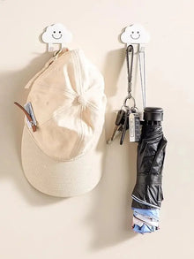 Feuilles mignonnes, crochets en forme d'arc-en-ciel, adhésif puissant, capacité de charge élevée, sans perçage, porte de cuisine, chapeau, salle de bain, accroche-serviette, mur