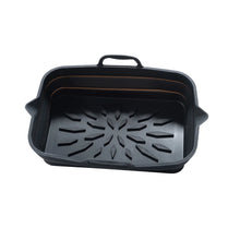 Silicone Air Fryers Oven Baking Tray Rectangle Oven Baking Tray Basket Reusable Liner Pizza Basket Mat Insert Dish Pan Accessory
