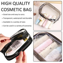 Clear Cosmetic Bag, Transparent Makeup Organizer Pouch for Toiletries, Portable Travel & Gift Storage ﻿
