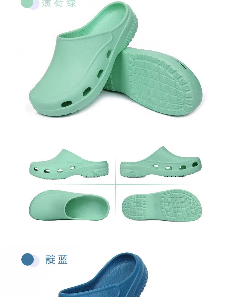 Medical Scrub Clogs Nurse Garden Shoes Arch Support House Slippers Sandals Breathable Slip On Indoor Outdoor Doctor Clogs X03