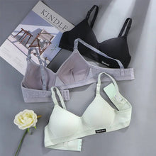 3pcs Women Thin Wireless Bra Girl Seamless Push Up Bra Student Comfort V-Shaped Underwear Adolescent Breathable Comfort Lingerie