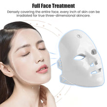 Rechargeable Facial LED Mask 7 Colors LED Photon Therapy Beauty Mask Skin Rejuvenation Home Face Lifting Whitening Beauty Device