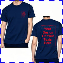 Design Your Own Oversized T-shirt for Men Custom Graphic Blank Cotton Personalized Message Tshirt Loose Fit Tops Gift Your Logo