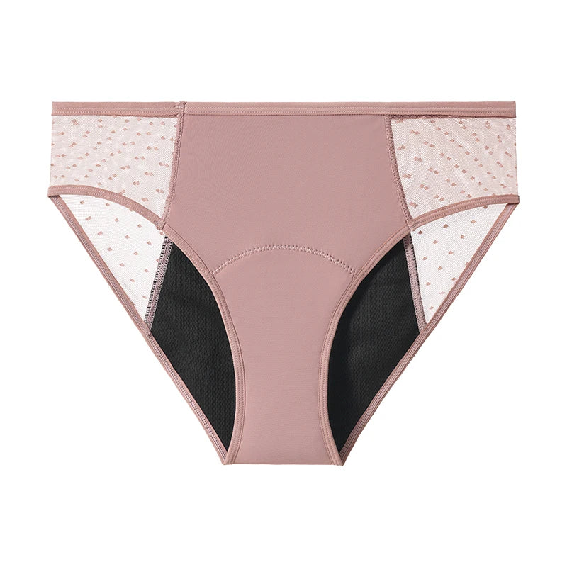 1Pcs Menstrual Briefs For Women Period Cycle Underwear Viscose Bamboo Cotton Panties 4-Layer Absorbent Leakproof Lady Lingerie