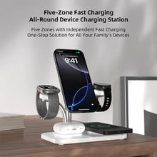 5 IN 1 15W Dual Phone Watch Magnetic Wireless Charger Fast Charging For iPhone 17~12 Samsung Apple/Galaxy Watch Aipods Pro/Buds