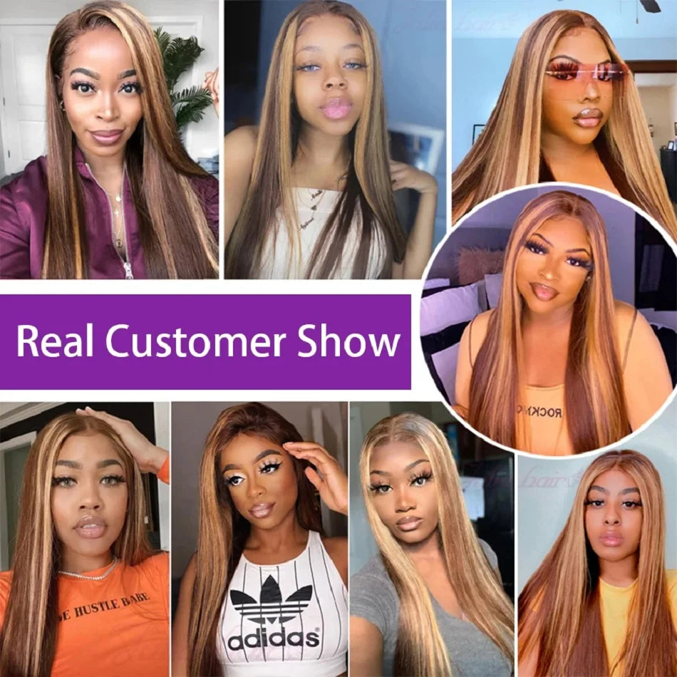 Highlight 13x4 Vietnamese Double Drawn Human Hair Wigs 13x6 Hd Lace Frontal 40 Inch Straight Lace Wigs Human Hair Wig For Women