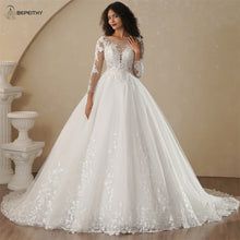 BEPEITHY Customized Strapless A Line Lace Wedding Dresses 2025 Spring Sleeveless Boho Champagne Ivory Bride Beach Bridal Gown