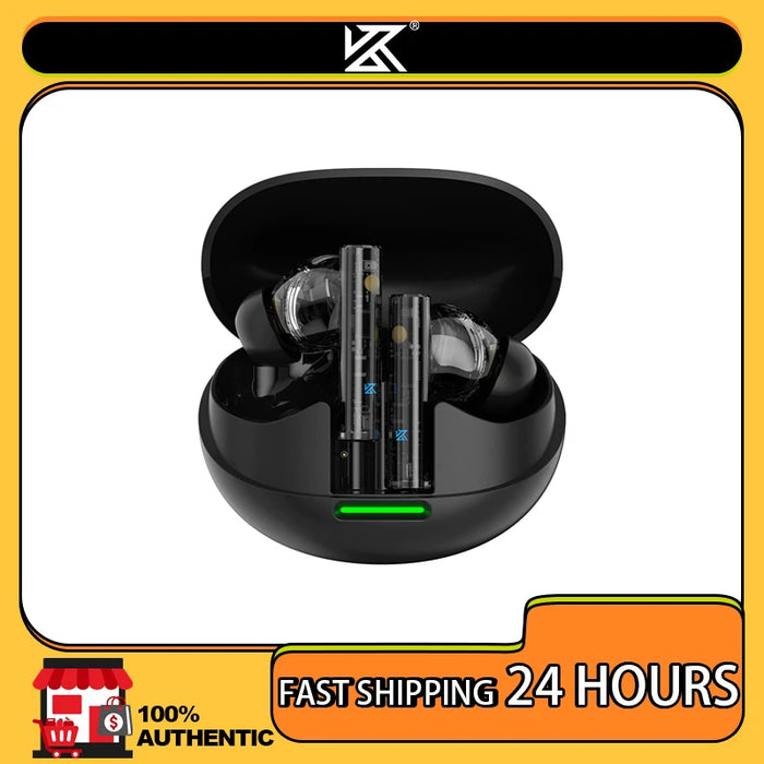 KZ Carol  Pro ANC True Wireless TWS Bluetooth 5.4 Earphone 6 Mics Active Noise Canceling in-Ear waterproof Stereo Earbuds