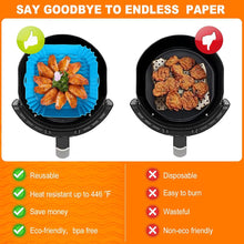 Doublures en silicone pour friteuse à air, gadgets de cuisine pour panier de friteuse à air, plateau de cuisson réutilisable, moule à pizza antiadhésif, accessoires de cuisine pour four