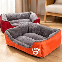 Large Plush Dog Bed & Cat Mat, Deep Sleeping Warm Soft Cushion, Calming Pet House for Small Dogs, Puppy, Chihuahua