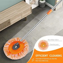 Rotatable Sunflower Household Removable High-rise Cleaning Supplies Round Cleaning Mop with Extension Pole for Wall Ceiling