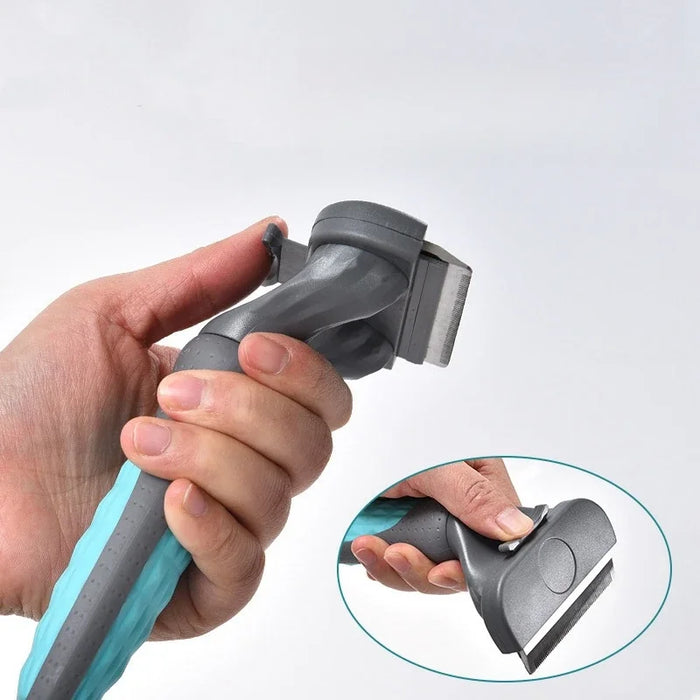 Peigne pour chiens et chats, brosse d'épilation autonettoyante pour animaux, outil de toilettage pour poils longs et courts, accessoires pour chiens