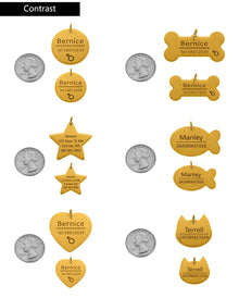 Personalized Engraved Pet ID Name Cat Dog Pet ID Anti-lost Tag Pendant for Cat Puppy Dog Collar Tag Keyring Bone Pet Accessories