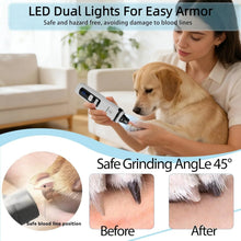 New Electric Dog Nail Clippers Rechargeable USB Charging LED Light Quiet Cat Nail Grinders Pet Paws Nail Grooming Supplies