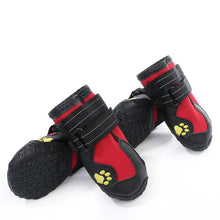 Socks Footwear For Medium Large Dog 4pcs/set Pet Dog Shoes Reflective Waterproof Dog Boots Warm Snow Rain Pets Booties Anti-slip