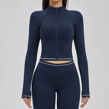 Women Yoga Long Sleeve Jacket Zipper For Running And Fitness